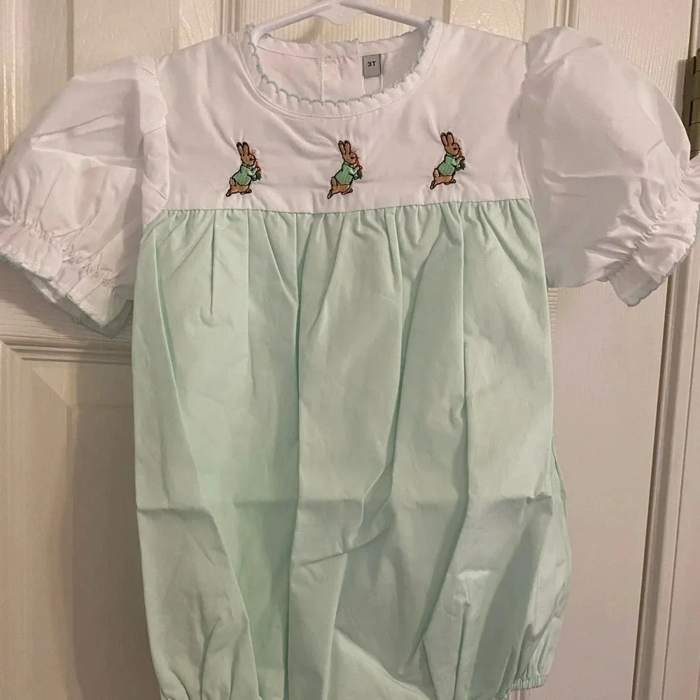 NWT Posh Pickle Peter Rabbit Bubble Romper